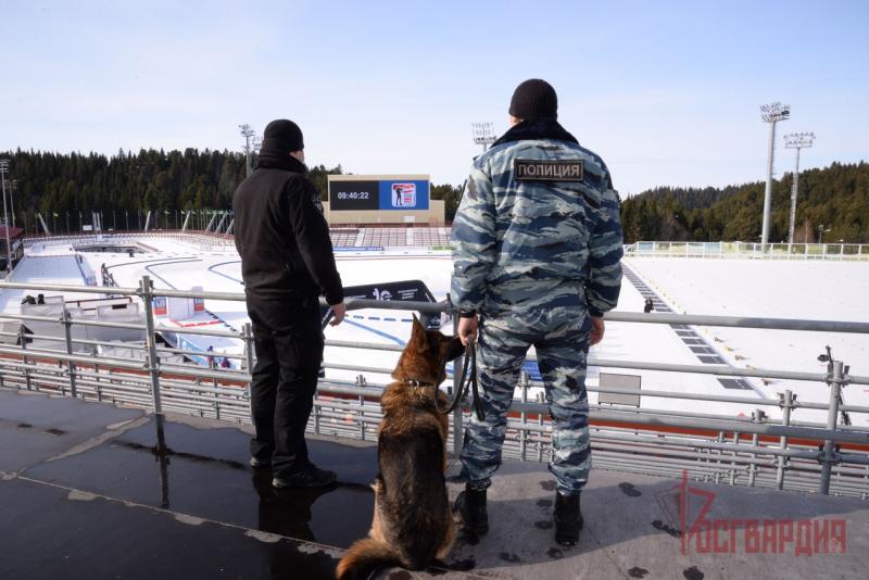 В Ханты-Мансийске росгвардейцы обеспечили безопасность чемпионата России по биатлону