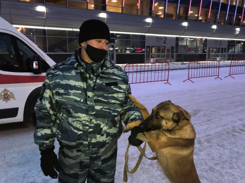 В Екатеринбурге Росгвардия обеспечила охрану общественного порядка на хоккейном матче «Автомобилист - Спартак»