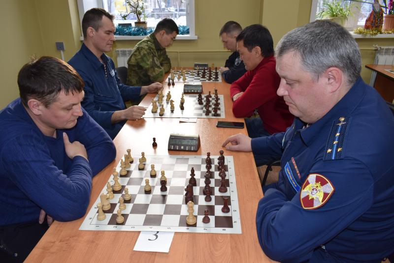 Новогодний шахматный турнир среди сотрудников и военнослужащих Росгвардии состоялся в Иркутске
