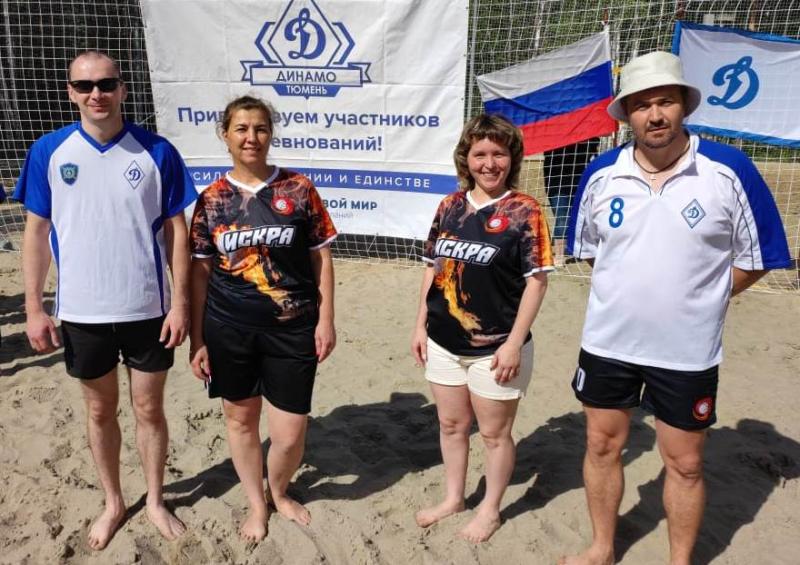 Росгвардейцы в Тюмени приняли участие в турнире спортивного общества «Динамо» по пляжному волейболу