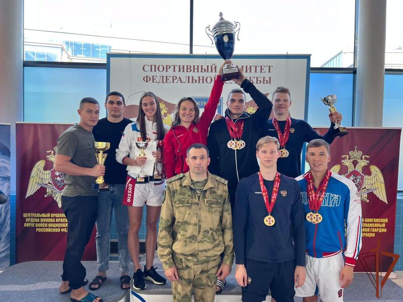 Военнослужащий из г.Заречный Пензенской области стал призером в личном зачете по плаванию в чемпионате Росгвардии