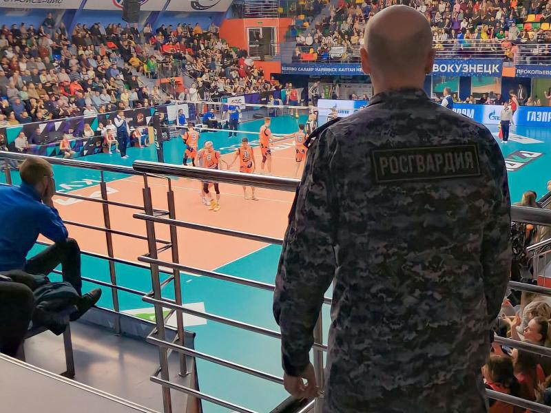 Росгвардейцы обеспечили безопасность матча всероссийской волейбольной суперлиги