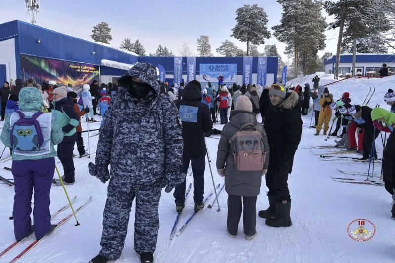 На Ямале Росгвардия обеспечила безопасность на «Лыжне России – 2026»
