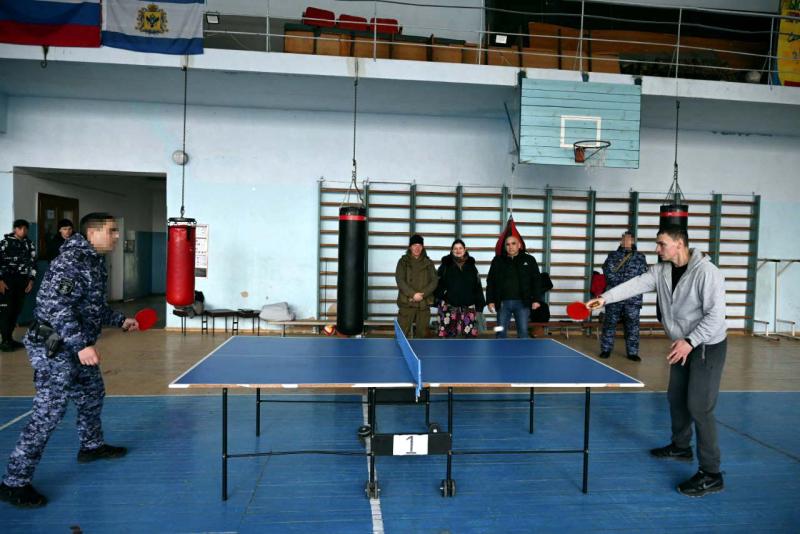 В  Скадовске росгвардейцы приняли участие в турнире по настольному теннису